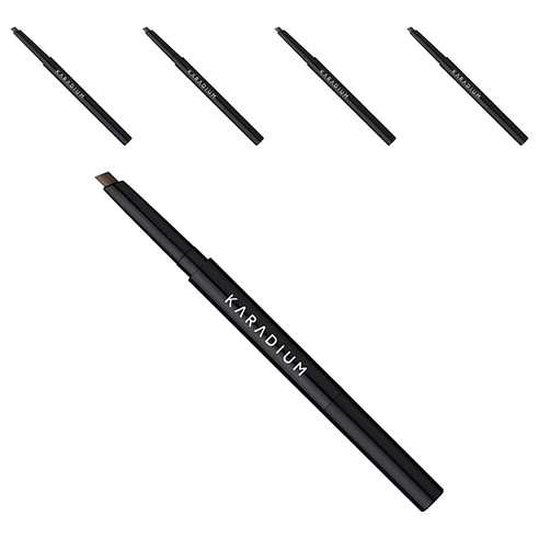 카라디움 플랫 아이브로우 오토펜슬 0.3 g, 1호 블랙브라운, 5개
