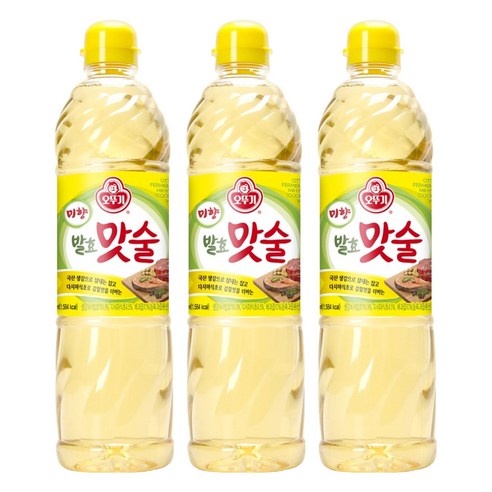 오뚜기 미향 발효 맛술, 900ml, 3개