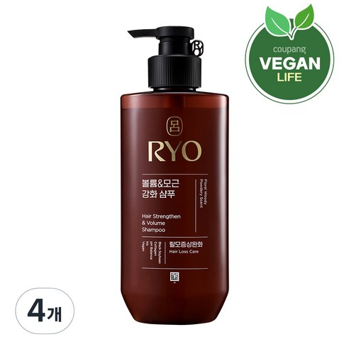 려 볼륨&모근 강화 기능성샴푸 우디 머스크향, 480ml, 1개