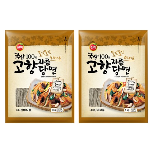 진미 국산고향자른당면, 1kg, 2개