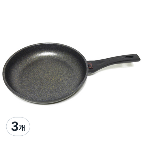 키친아트 열센서 통주물 양면마블 후라이팬, 20cm, 3개