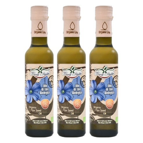 구스티 유기농 아마씨 오일, 250ml, 3개