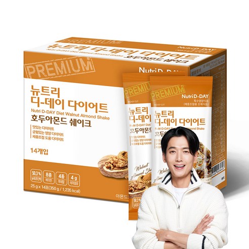 뉴트리디데이 다이어트 호두아몬드 쉐이크 14p, 350g, 1개