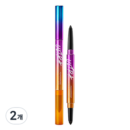 미샤 울트라 파워프루프 펜슬 라이너 0.2g, 블랙, 2개