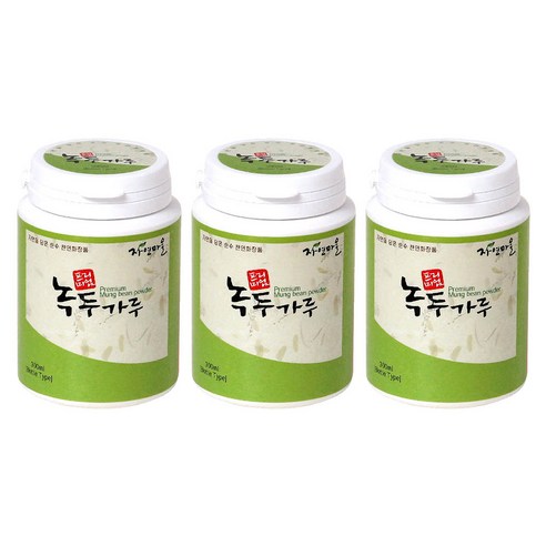 자연마을 프리미엄 녹두가루, 180g, 3개