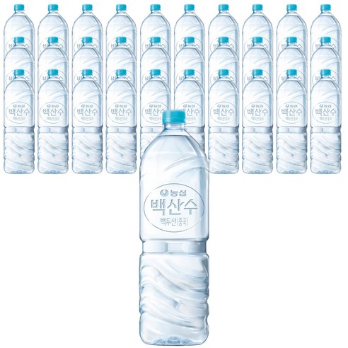 백산수 무라벨, 2L, 108개