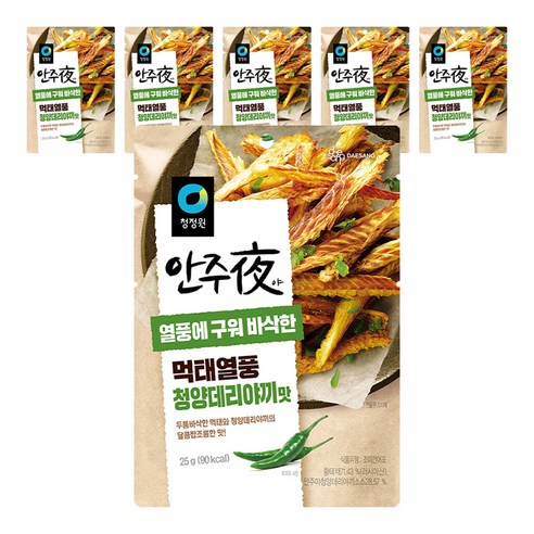 안주야 먹태열풍 청양데리야끼맛, 25g, 6개