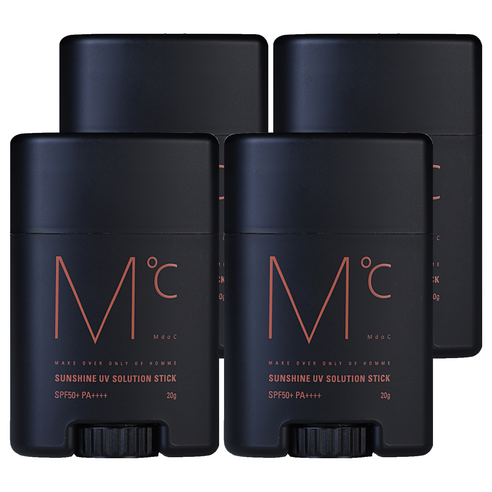 엠도씨 선샤인 유브이 솔루션 스틱 SPF50+ PA++++, 20g, 4개