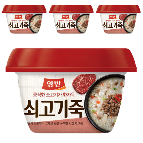 동원 양반 쇠고기죽, 287.5g, 4개