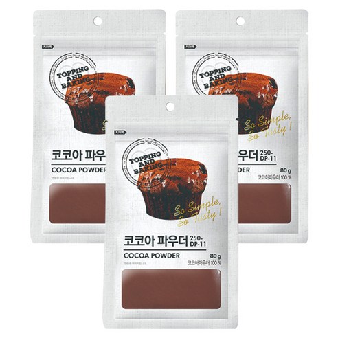 큐원 코코아 파우더, 80g, 1개입, 3개