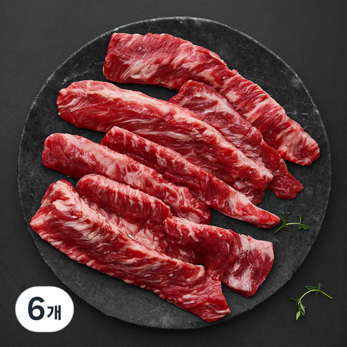 미국산 핑거미트 통갈비살 구이용 (냉장), 6개, 400g