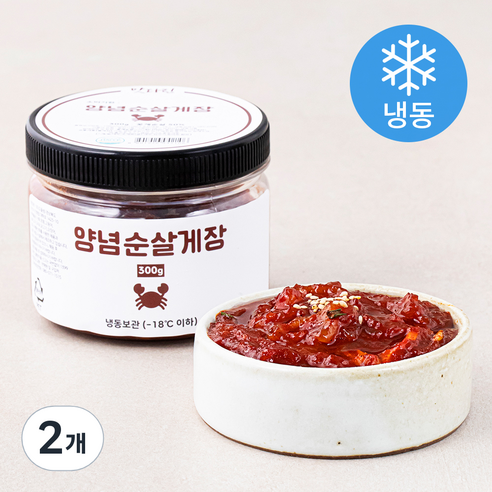 맛다린 순살 양념게장 (냉동), 300g, 2개