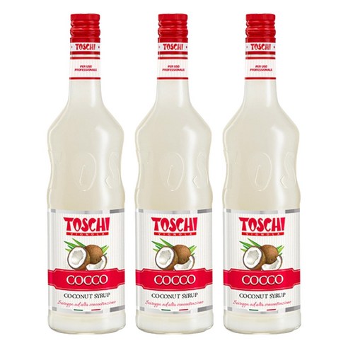 토스키 코코넛 시럽, 1L, 3개