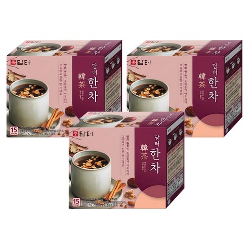 담터 한차, 15g, 15개입, 3개