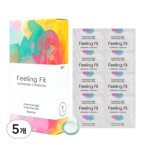 필링핏 울트라씬 일반형 콘돔, 5개, 8개입