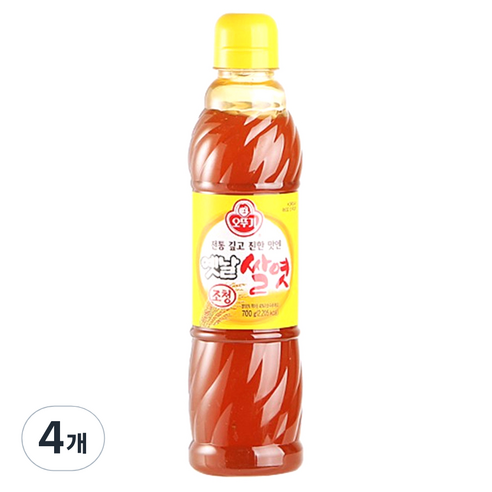 오뚜기 옛날 조청 쌀엿, 700g, 4개