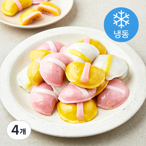 키친고메 굳지않는 깨 설탕 바람떡 (냉동), 4개