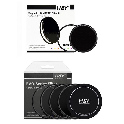 에이치앤와이 HD Evo IR ND8 / 64 / 1000 + RI ND500000 95mm 마그네틱필터 세트, 1세트, IR ND8/64/1000 + IR ND50만 (95mm)