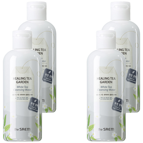 더샘 힐링 티 가든 화이트티 클렌징 워터, 300ml, 4개