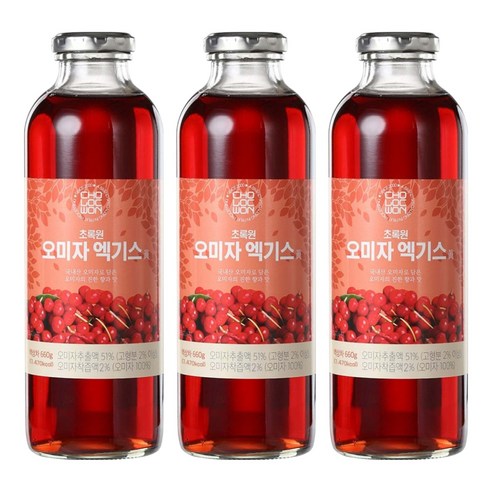초록원 오미자 엑기스, 660g, 1개입, 3개