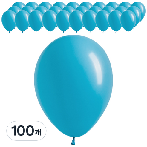 셈퍼텍스 스탠다드 풍선 30cm, 캐리비안블루, 100개