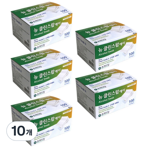 메디탑 뉴 클린스왑 에이 알콜솜, 100개입, 10개