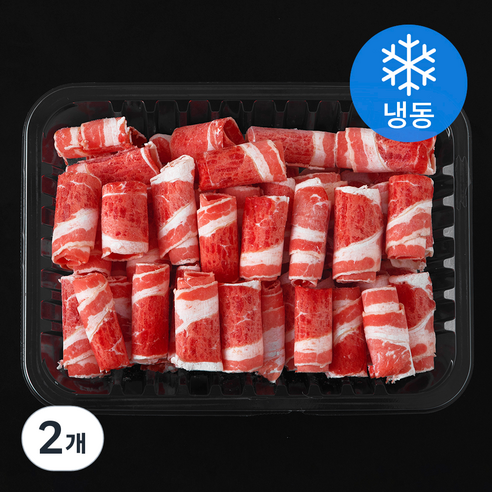 호주산 우삼겹 돌돌말이 (냉동), 2개, 500g