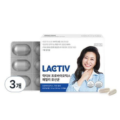 락티브 프로바이오틱 스 패밀리 유산균 10.5g, 30정, 1개
