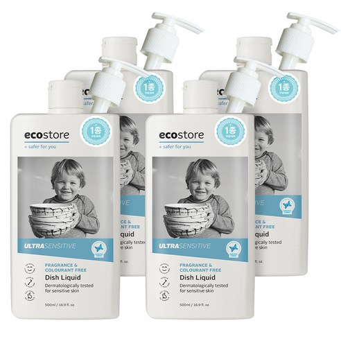 에코스토어 주방세제 겸 젖병세정제 무향, 500ml, 4개