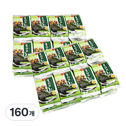 광천해저김 올리브 도시락김, 4g, 160개