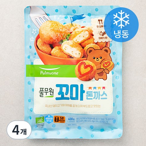 풀무원 꼬마 돈까스 (냉동), 400g, 4개