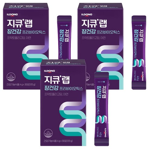 지큐랩 장건강 프리바이오틱스, 4g, 90개