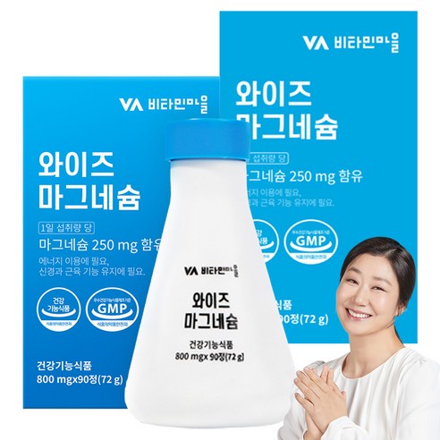 비타민마을 와이즈 마그네슘 72g, 90정, 2개