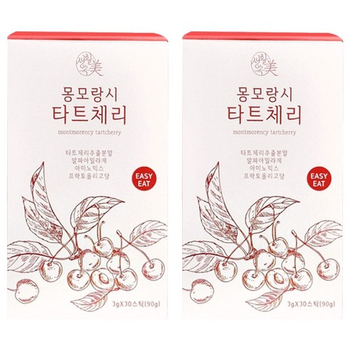 생활속미 몽모랑시 타트체리 효소, 90g, 2개