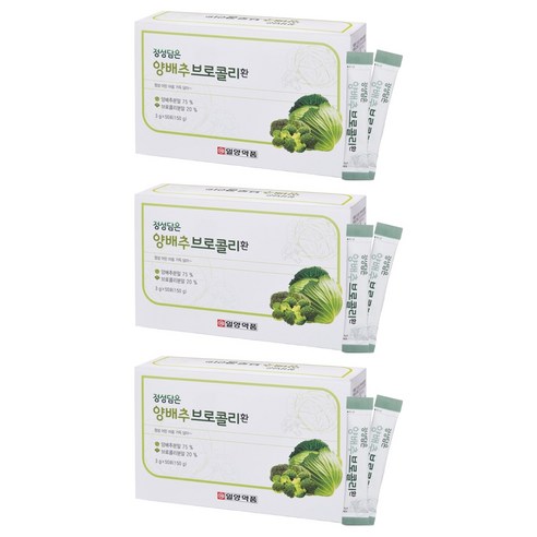 일양약품 정성담은 양배추 브로콜리 환, 150g, 3개