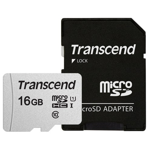 트랜센드 마이크로 SD 메모리카드 UHS-I 300S, 16GB