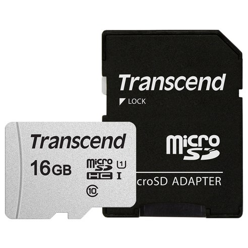 트랜센드 300S-A 마이크로 SD카드, 16GB