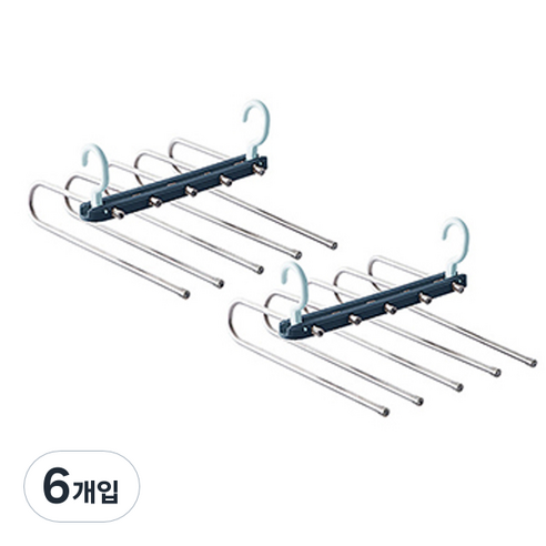 블럭마트 멀티 다기능 옷걸이, 랜덤발송, 6개
