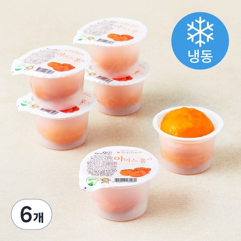 [로켓프레시] 아이스 홍시 6입 (냉동), 360g, 6개