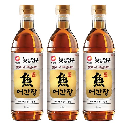 청정원 어간장, 3개, 830ml