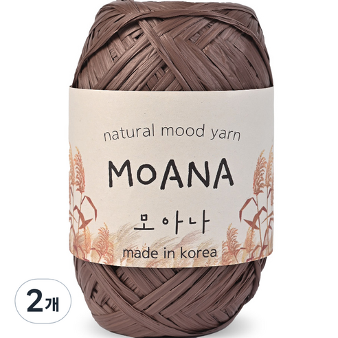 니뜨 모아나 뜨개실 40g, 113 초코브라운, 2개