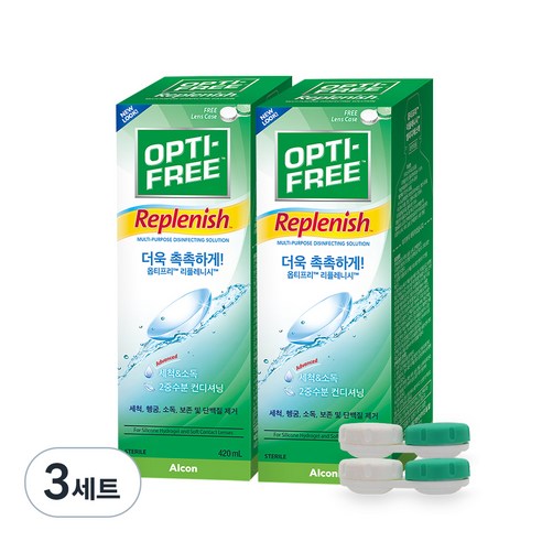옵티프리 리플레니시 렌즈세정액, 3세트