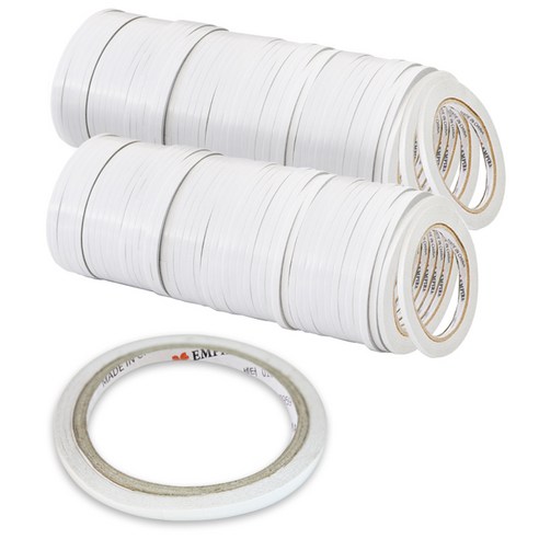 엠파이어 양면테이프 5mm x 10m, 화이트, 100개입