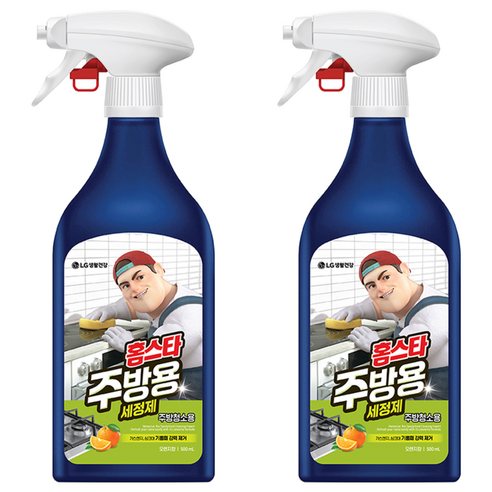 홈스타 맥스 프레쉬 주방용 세정제, 500ml, 2개