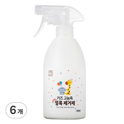 생활공식 키즈 고농축 얼룩제거제, 500ml, 6개