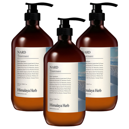 나드 리페어링 퍼퓸드 트리트먼트 화이트머스크향, 1L, 3개