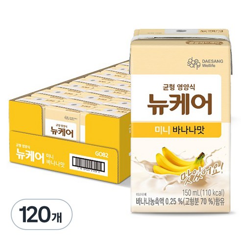 뉴케어 바나나맛 환자영양식, 150ml, 120개