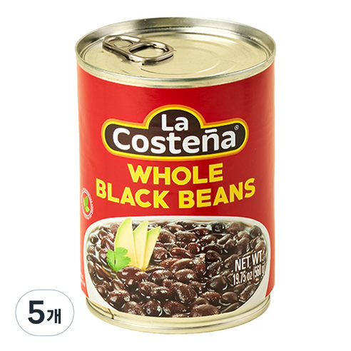라코스테냐 홀블랙빈스, 560g, 5개