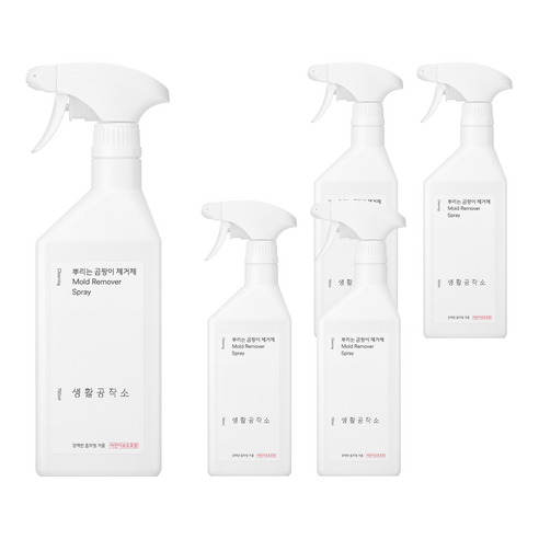 생활공작소 뿌리는 곰팡이 제거제, 750ml, 5개