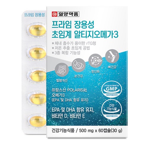 일양약품 프라임 장용성 초임계 알티지 오메가3 30g, 60정, 6개